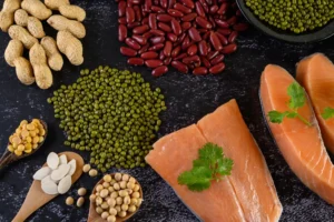 Prioritise complete plant proteins to support collagen building.